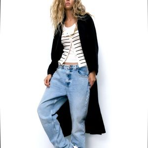 Zara Belted longline topcoat new